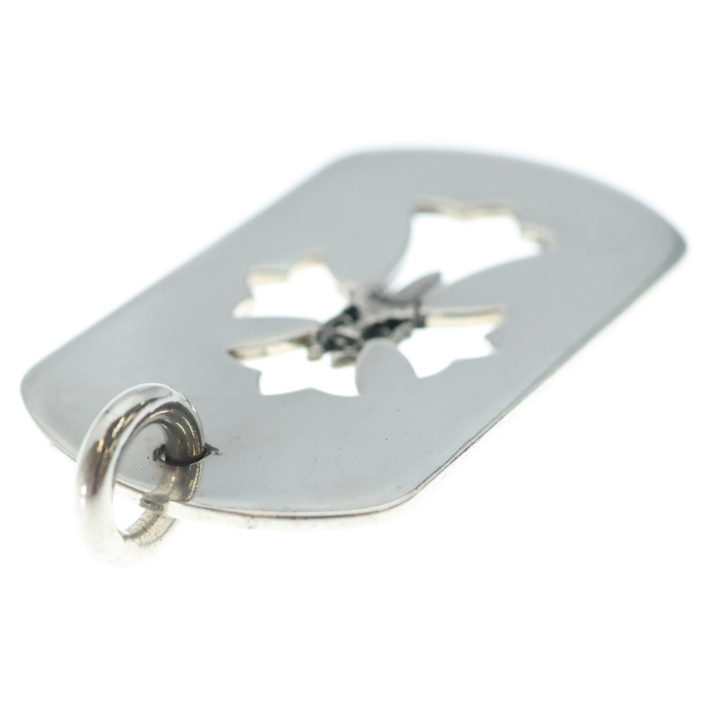 CHROME HEARTS(クロムハーツ) D TAG LRG CROSS DAGG カットアウトクロスダガー ラージドッグタグネックレストップ
