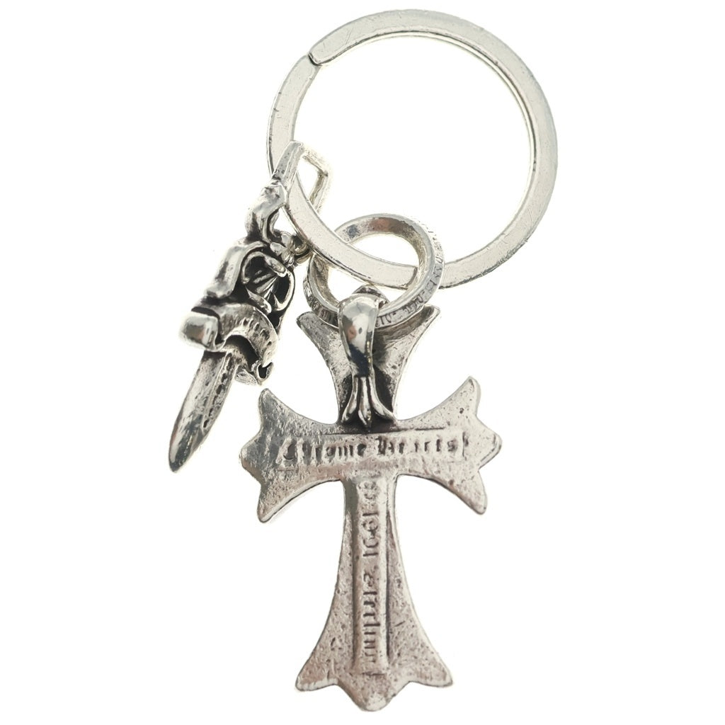 CHROME HEARTS(クロムハーツ) CH CRS SML&No5 DGGR スモールCHクロス#5ダガーキーリング シルバーキーリング