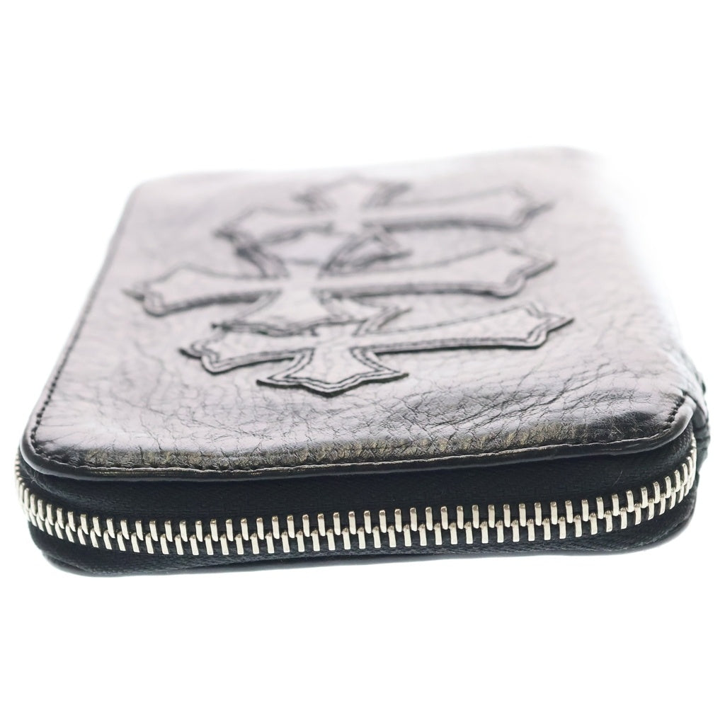 CHROME HEARTS(クロムハーツ) BANK ROBBER バンクロバー クロスパッチ付きレザー財布