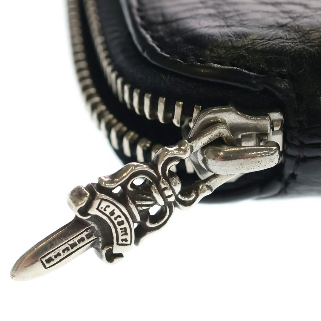 CHROME HEARTS(クロムハーツ) BANK ROBBER バンクロバー クロスパッチ付きレザー財布
