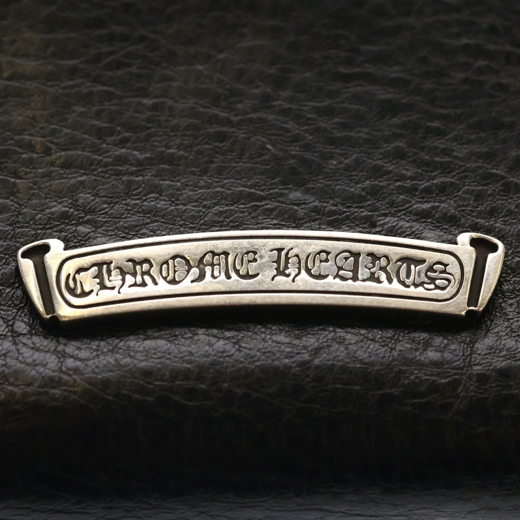 CHROME HEARTS(クロムハーツ) BANK ROBBER バンクロバー クロスパッチ付きレザー財布