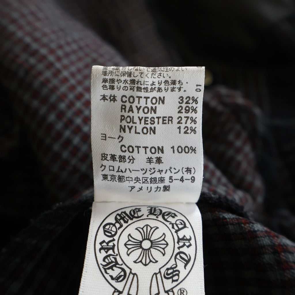 CHROME HEARTS(クロムハーツ) LOOSEENDS LS CHECK チェック柄胸ポケット長袖シャツ