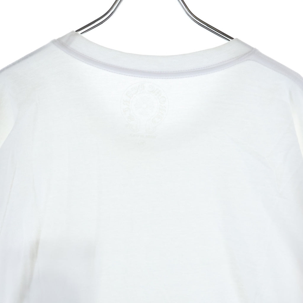 CHROME HEARTS(クロムハーツ) S/S バックホースシュー ホノルル限定 クルーネック半袖Tシャツカットソー ホワイト