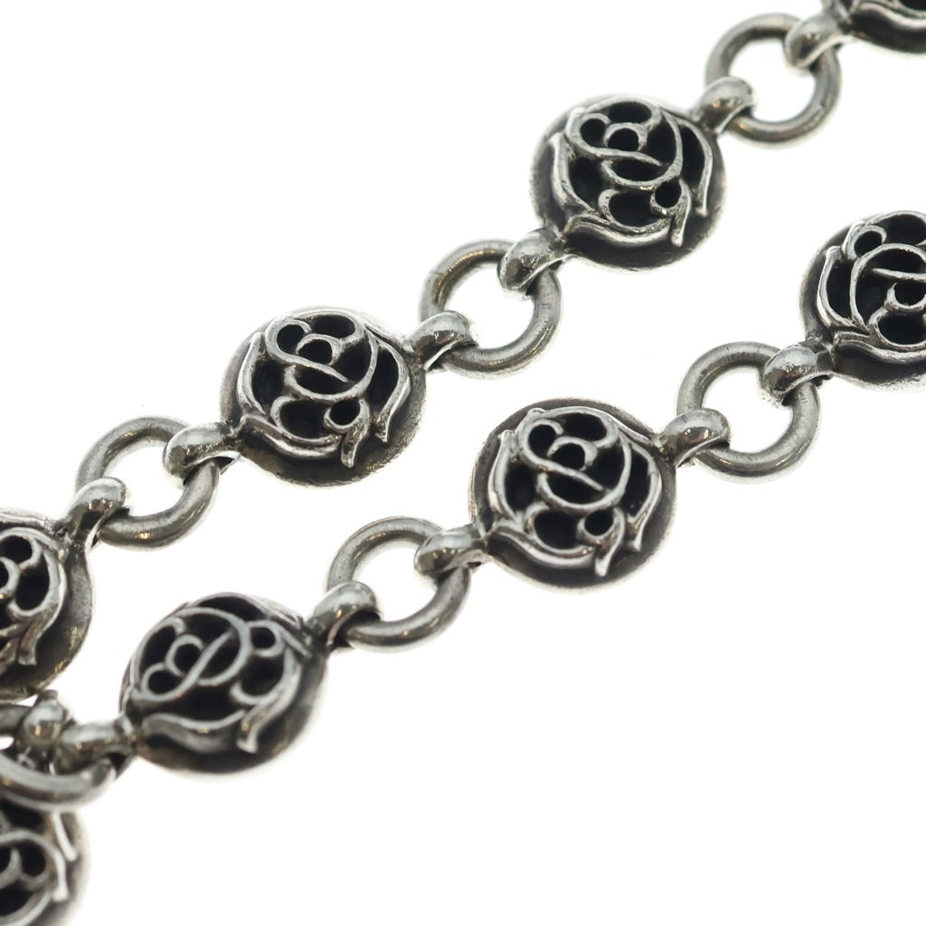 CHROME HEARTS(クロムハーツ) 1BALL SHORT-S 1クリップショート#2フローラルボール シルバーウォレットチェーン
