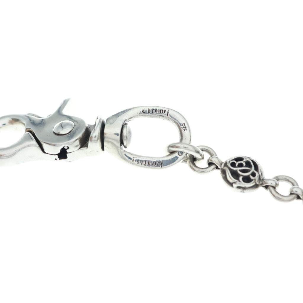 CHROME HEARTS(クロムハーツ) 1BALL SHORT-S 1クリップショート#2フローラルボール シルバーウォレットチェーン