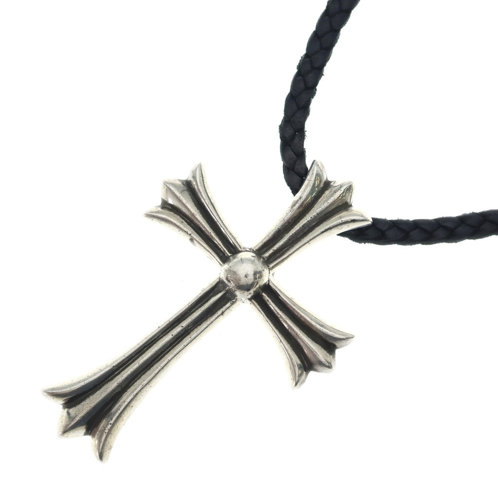 CHROME HEARTS(クロムハーツ) CH CRS LG BC ラージCHクロス Wボロチップ シルバーネックレス