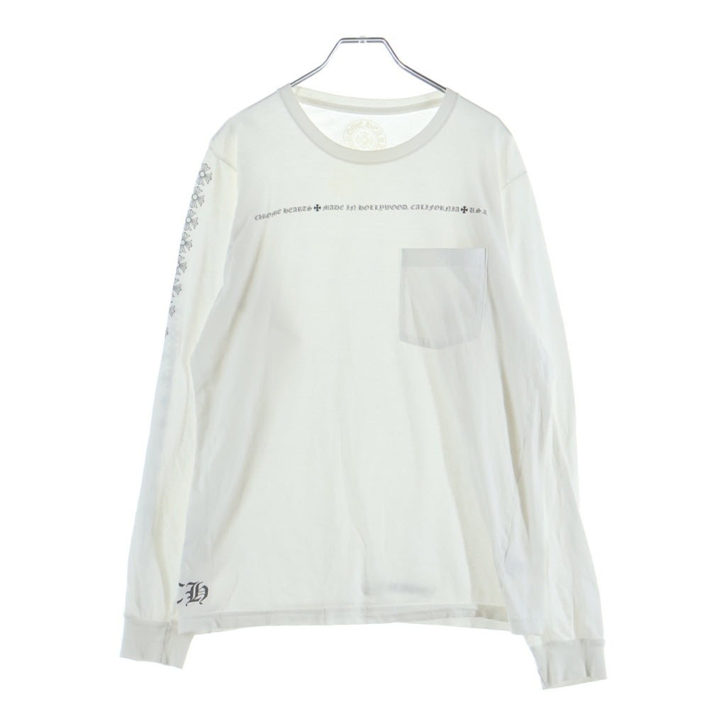 CHROME HEARTS(クロムハーツ) CH L/S 袖CHプラスプリント 長袖Tシャツカットソー