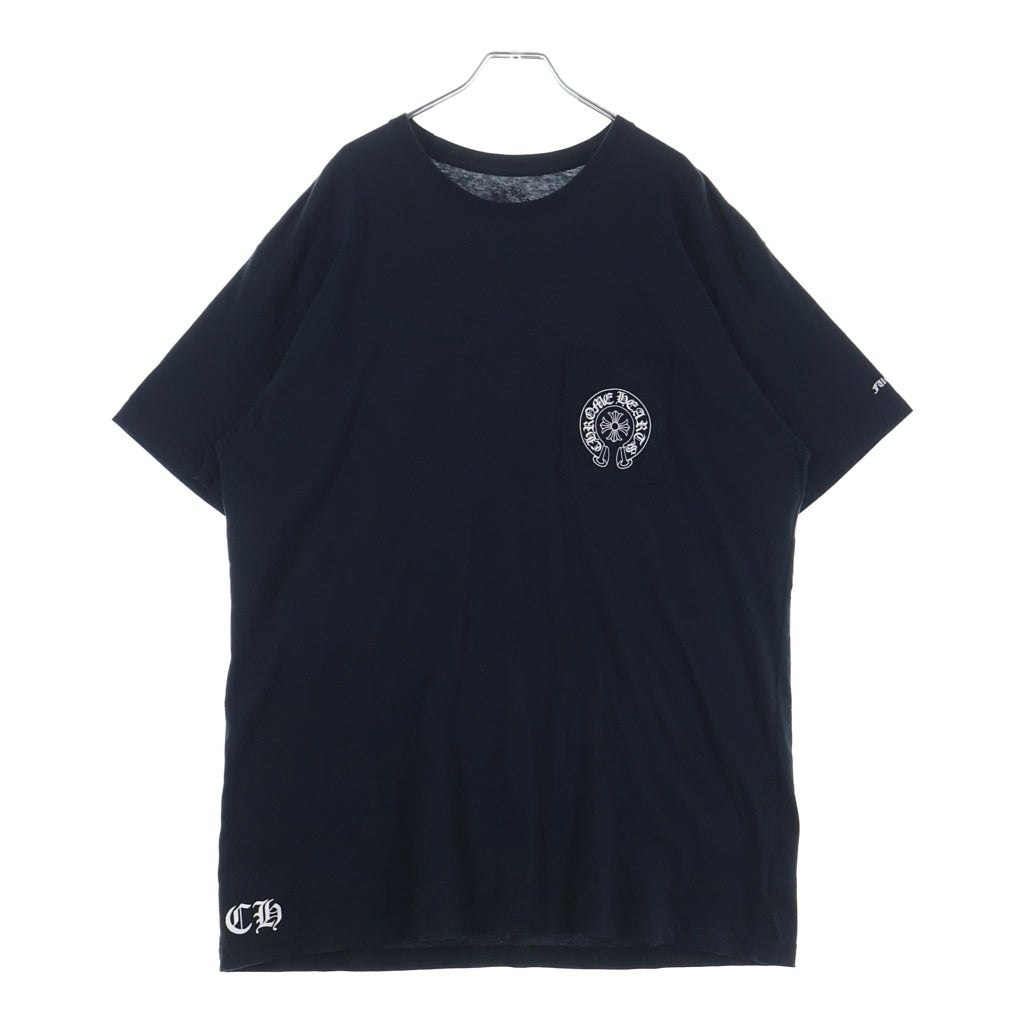 CHROME HEARTS(クロムハーツ) CH T-SHIRT 香港限定 ホースシュープリント 半袖Tシャツ ブラック