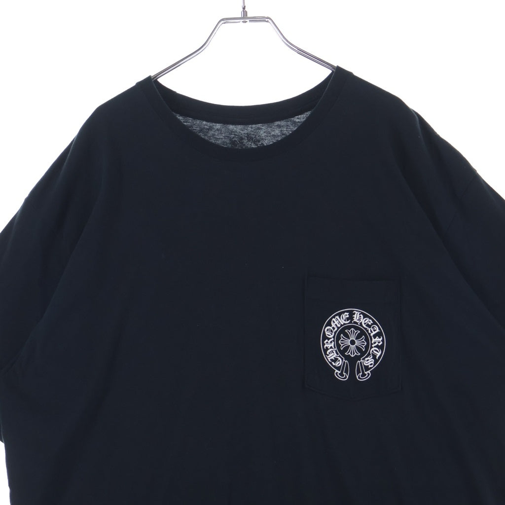 CHROME HEARTS(クロムハーツ) CH T-SHIRT 香港限定 ホースシュープリント 半袖Tシャツ ブラック