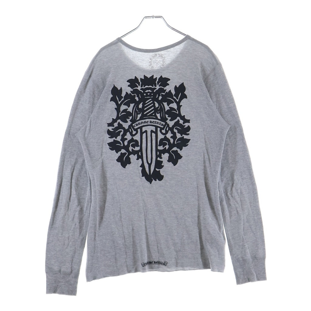 CHROME HEARTS(クロムハーツ) Thermal L S ヴァインダガープリントサーマル長袖Tシャツ カットソー グレー