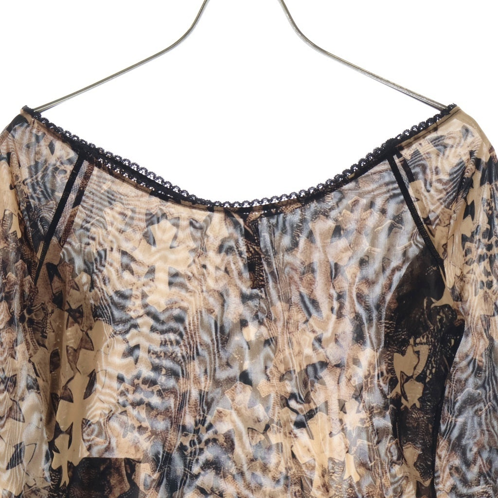 CHROME HEARTS(クロムハーツ) All OVER CROSS PRINT オフショルダー レディース トップス