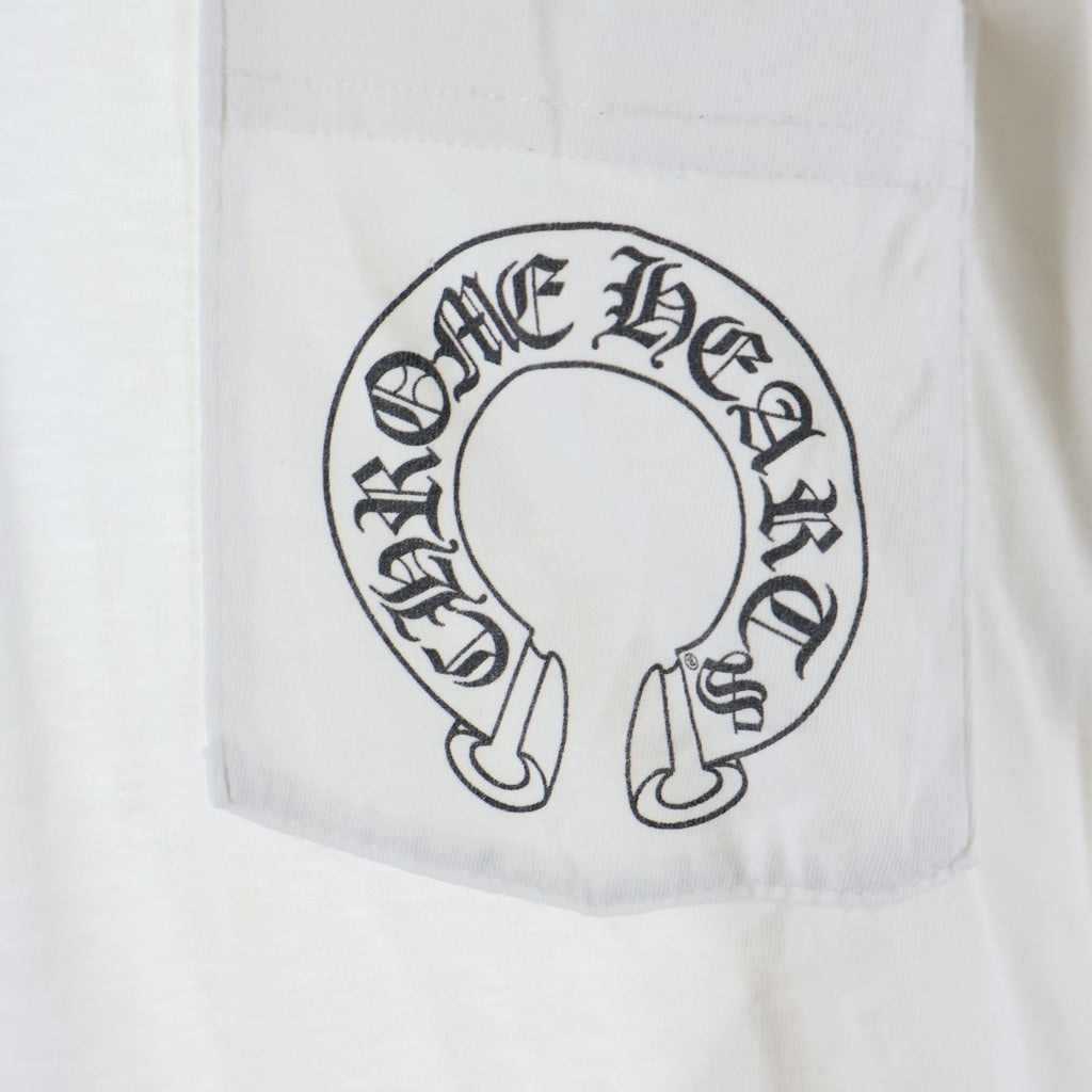 CHROME HEARTS(クロムハーツ) CH L/S TBAR Tバー 袖CHクロスプリント 長袖Tシャツカットソー