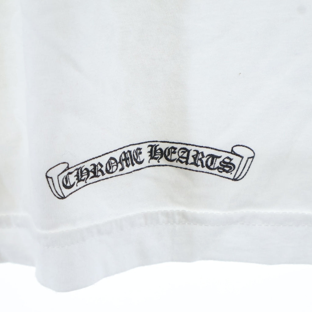 CHROME HEARTS(クロムハーツ) Vine Dagger ヴァインダガー アームフローラル 長袖Tシャツ カットソー ホワイト