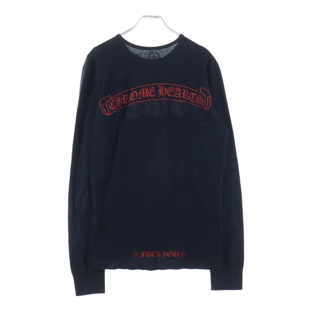 CHROME HEARTS(クロムハーツ) OLD Thermal L/S オールド バックフローラルクロスプリント 長袖サーマルカットソー