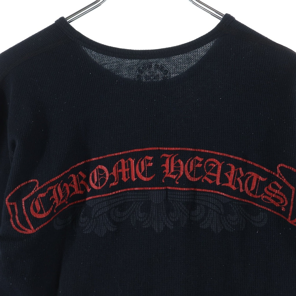 CHROME HEARTS(クロムハーツ) OLD Thermal L/S オールド バックフローラルクロスプリント 長袖サーマルカットソー