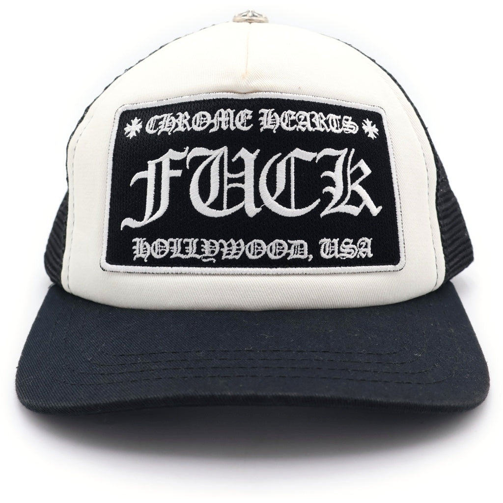 CHROME HEARTS(クロムハーツ) TRUCKER CAP トラッカーキャップ FUCKパッチクロスボール付メッシュ帽子