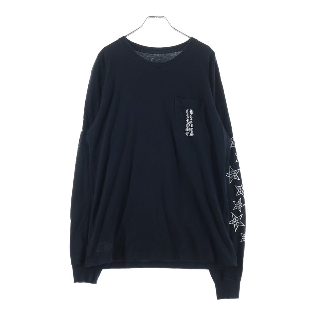 CHROME HEARTS(クロムハーツ) OLD STAR L/S オールド マリブ限定 バックホースシュースタープリント 長袖Tシャツ