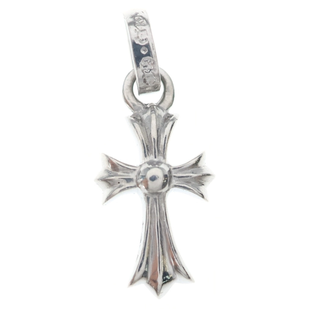 CHROME HEARTS(クロムハーツ) 18KWG CRS BBYFAT P/SAP ベイビーファット PAVEサファイア ホワイトゴールドネックレストップ