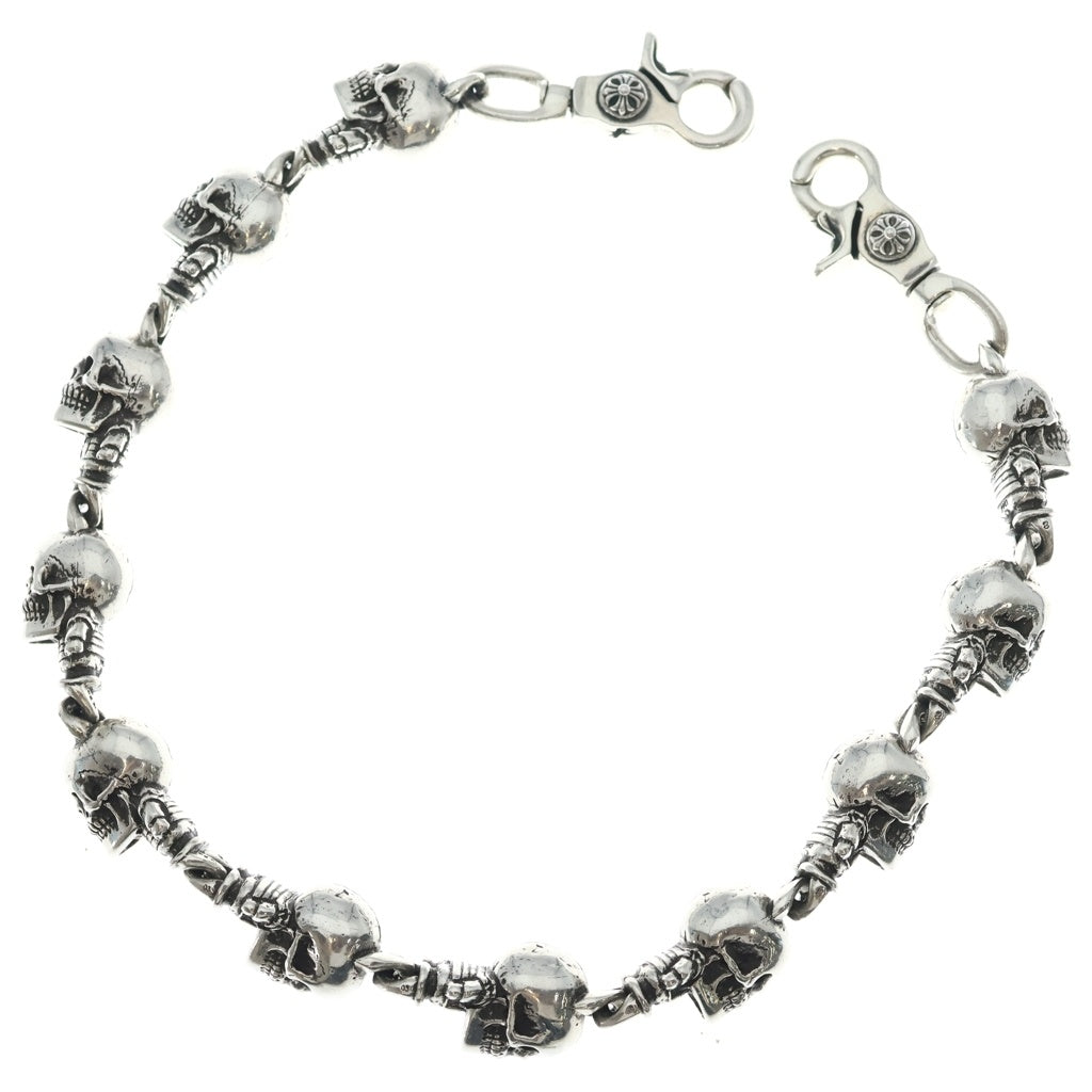 CHROME HEARTS(クロムハーツ) FOTI DLFN 2クリップ フォティデルフィーノ ウォレットチェーン シルバー
