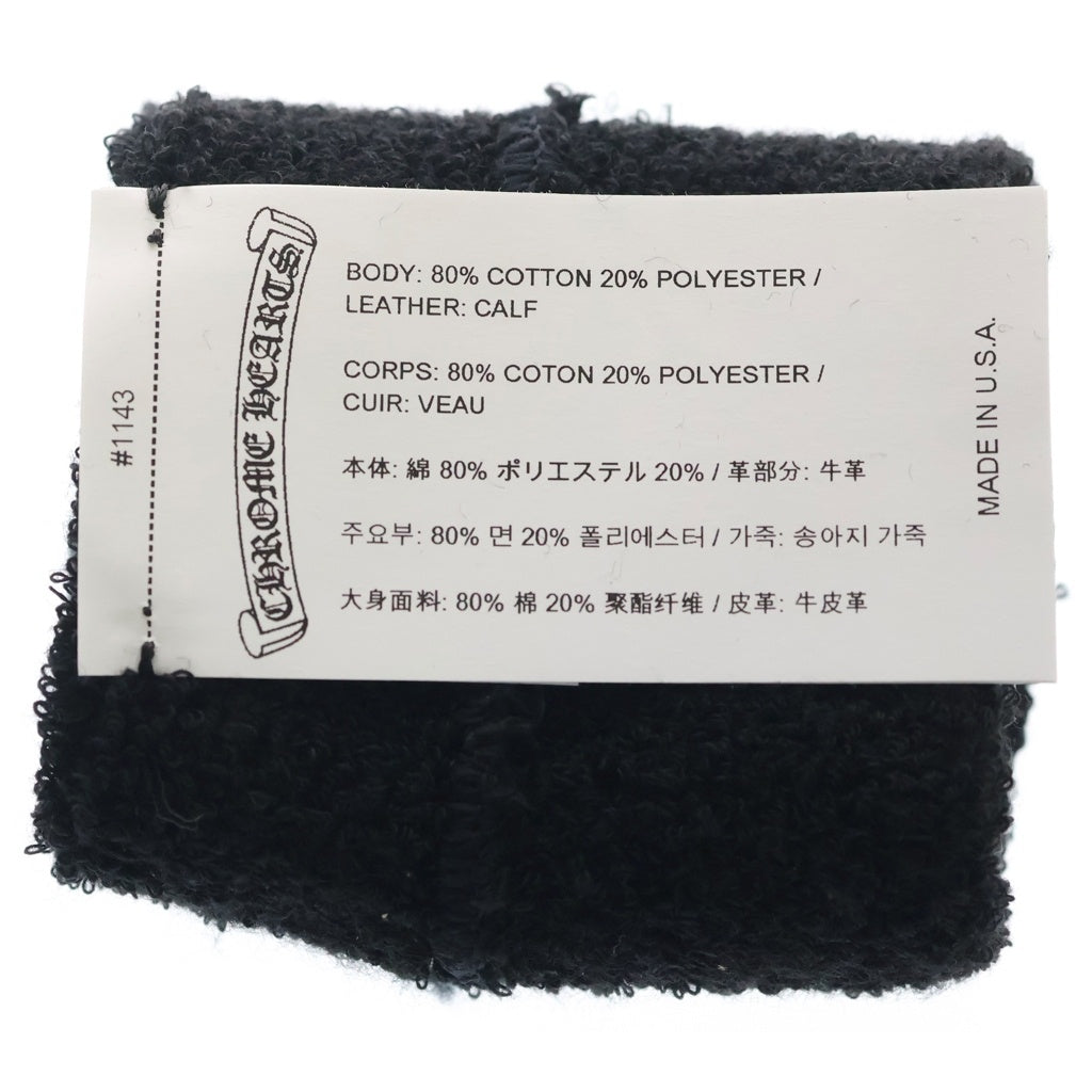 CHROME HEARTS(クロムハーツ) SWEATBAND WRIST ハラコレザークロスパッチリストバンド