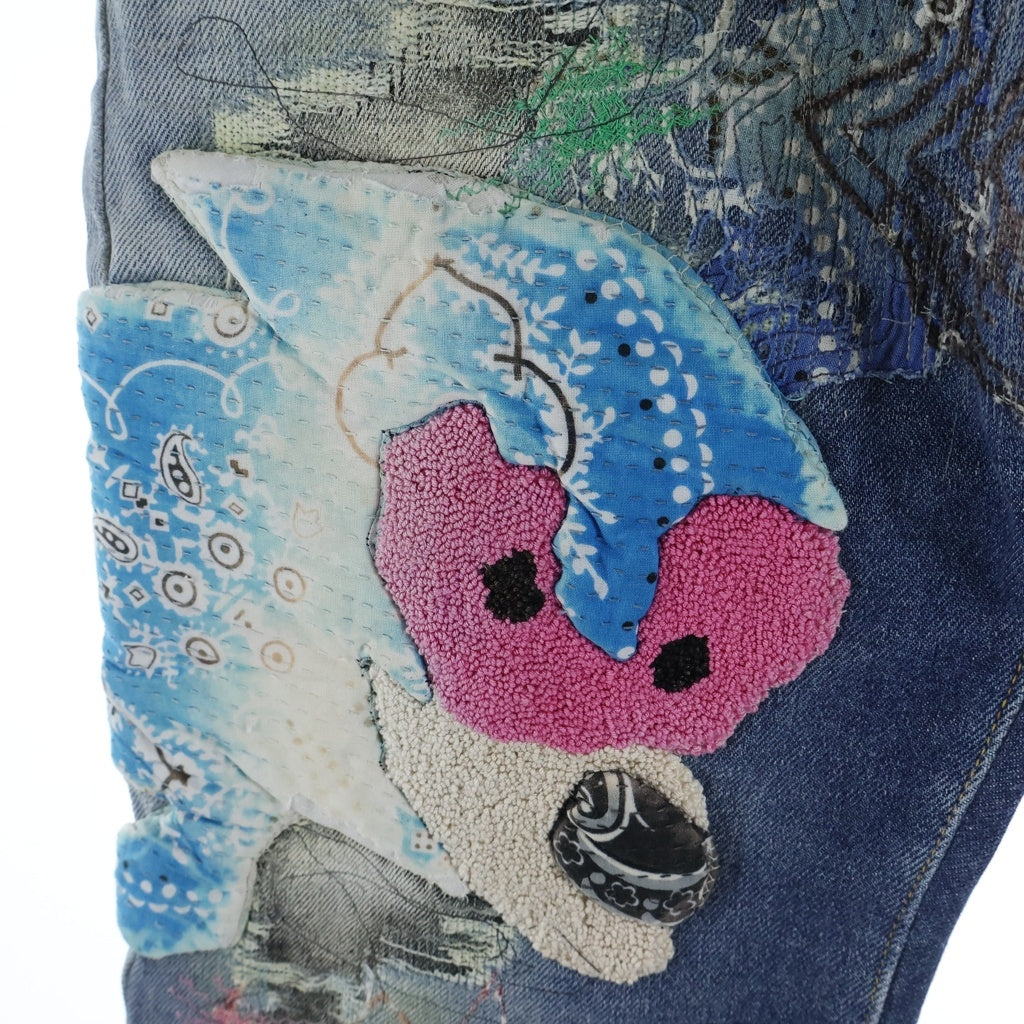 PROLETA RE ART プロレタリアート MEME HACK TOON FRALE DENIM フレアデニムパンツ インディゴ PROLETA RE ART(プロレタリアート) MEME HACK TOON FRALE DENIM フレア