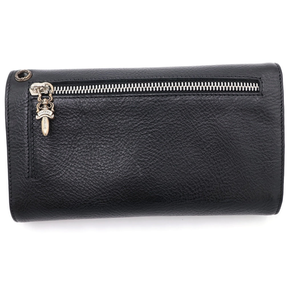 CHROME HEARTS(クロムハーツ) WAVE ウェーブ レザーウォレット 財布 ブラック