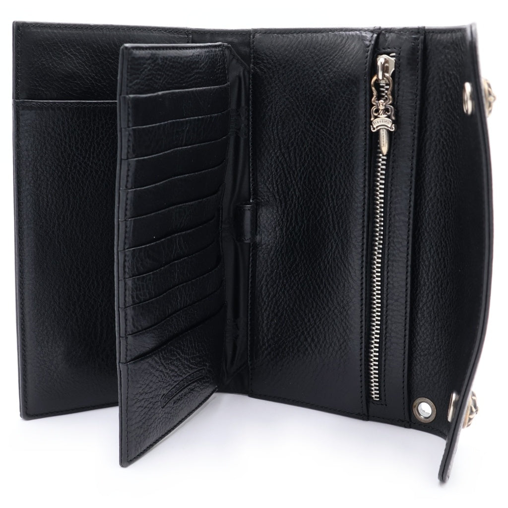 CHROME HEARTS(クロムハーツ) WAVE ウェーブ レザーウォレット 財布 ブラック