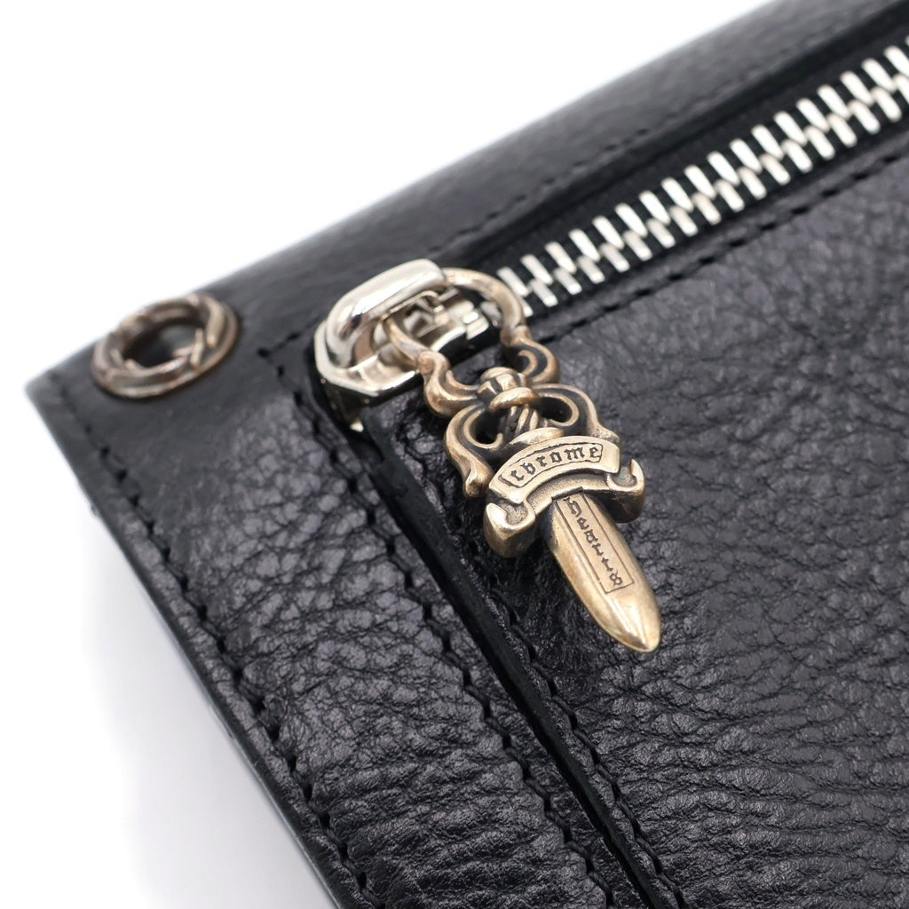 CHROME HEARTS(クロムハーツ) WAVE ウェーブ レザーウォレット 財布 ブラック