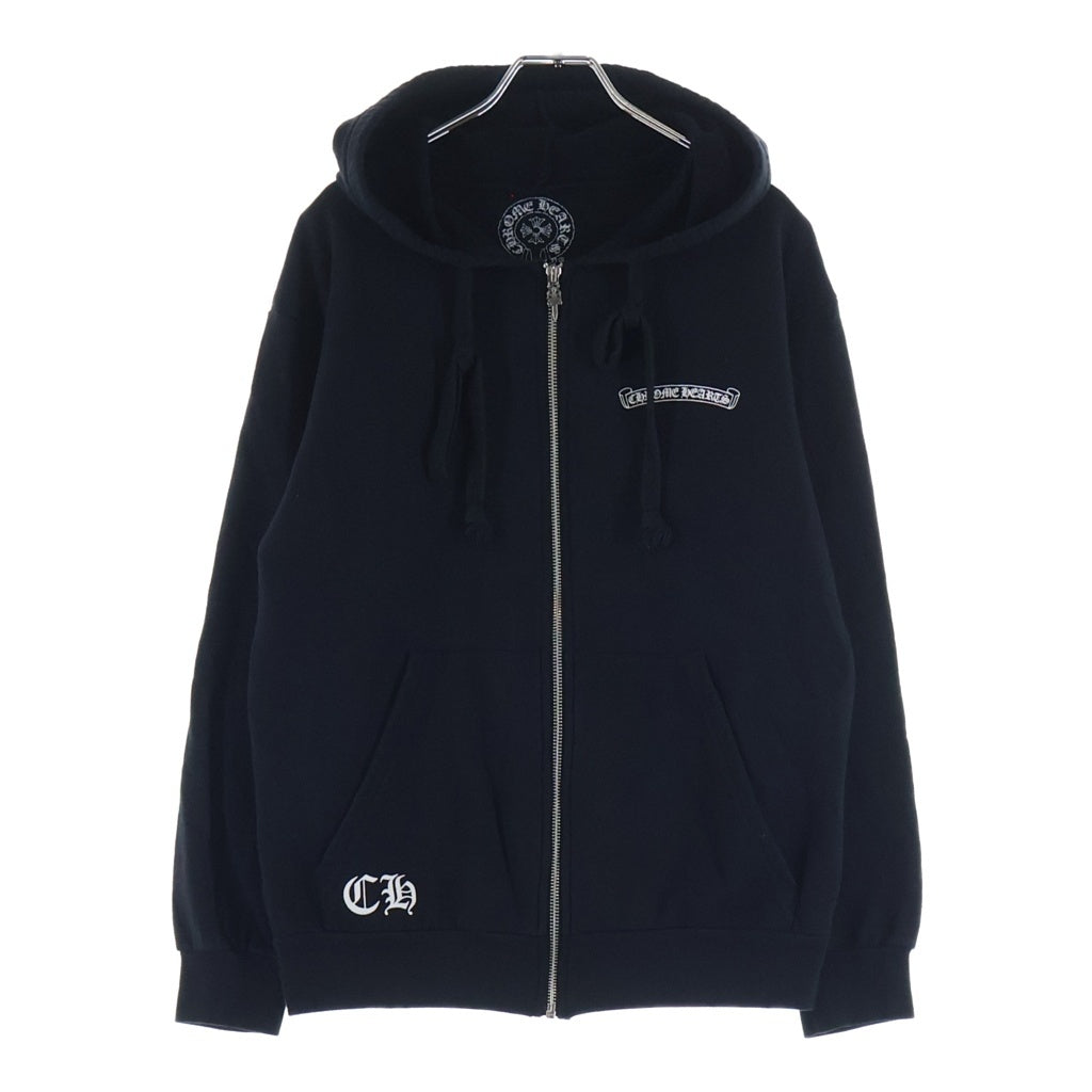 CHROME HEARTS(クロムハーツ) SWTSHIRT HD ZIP バックアーチロゴジップアップパーカー