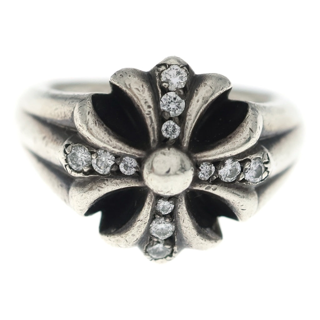 CHROME HEARTS(クロムハーツ) CUTOUT CH PLS SML P/D スモールカットアウトプラス PAVEダイヤ シルバーリング