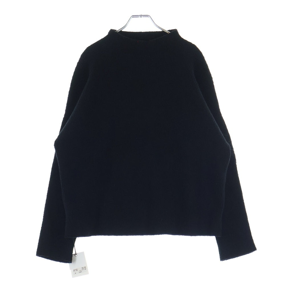 CHROME HEARTS(クロムハーツ) Y NOT Harako Leather Cross Patch Knit ハラコレザークロスパッチ ハイネックニットセーター