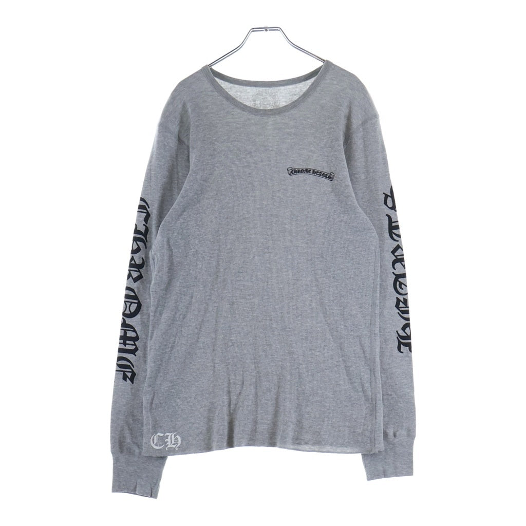 CHROME HEARTS(クロムハーツ) Thermal LS 袖ロゴプリントサーマル長袖カットソー