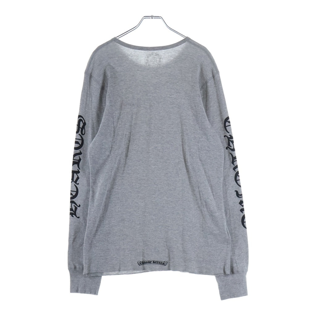 CHROME HEARTS(クロムハーツ) Thermal LS 袖ロゴプリントサーマル長袖カットソー