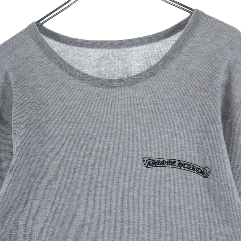 CHROME HEARTS(クロムハーツ) Thermal LS 袖ロゴプリントサーマル長袖カットソー