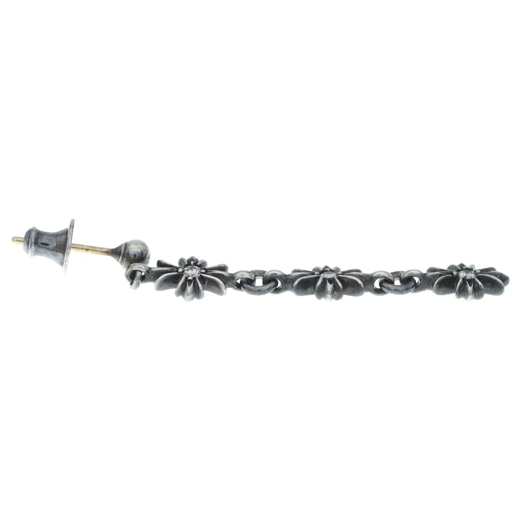 CHROME HEARTS(クロムハーツ) TINY E CH PLS 3 DIA タイニーE CHプラス 両面ダイヤ ピアス シルバー