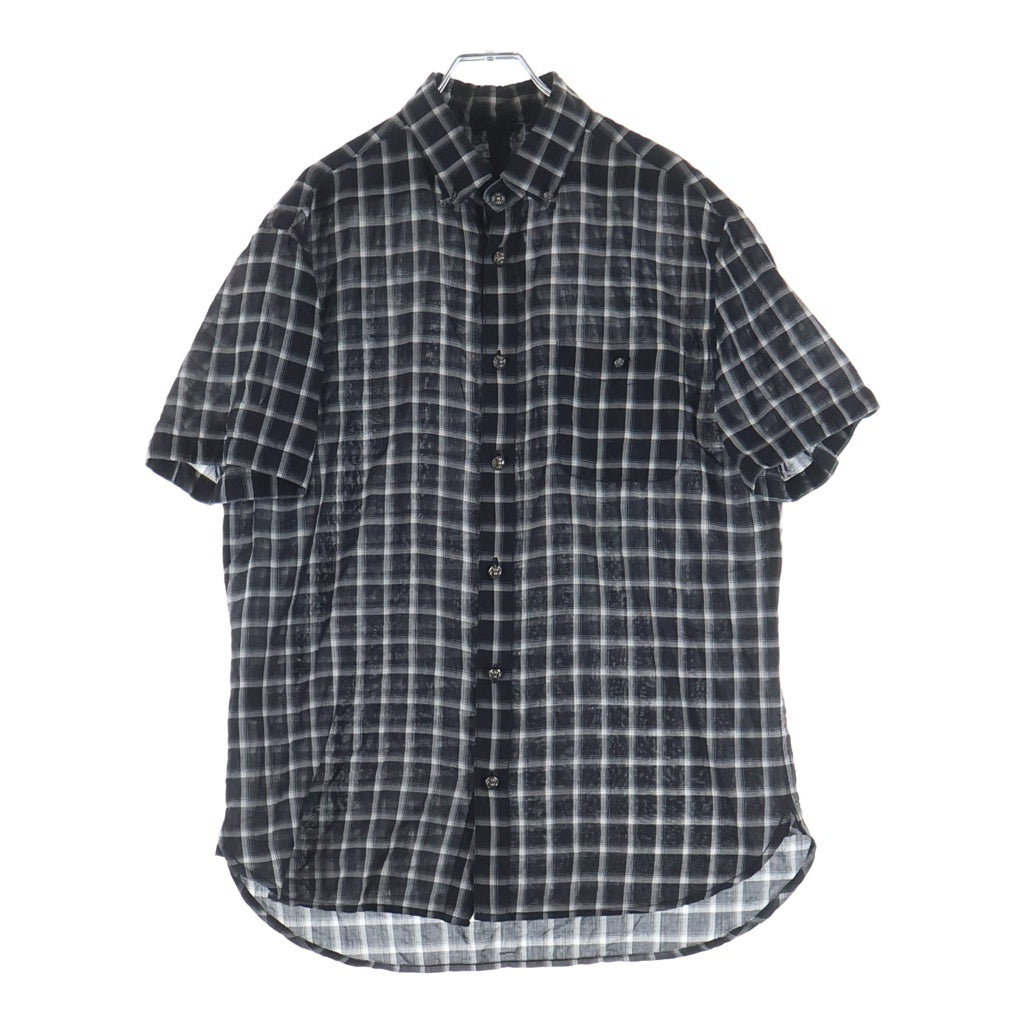 CHROME HEARTS(クロムハーツ) Y NOT クロスボール 半袖チェックシャツ