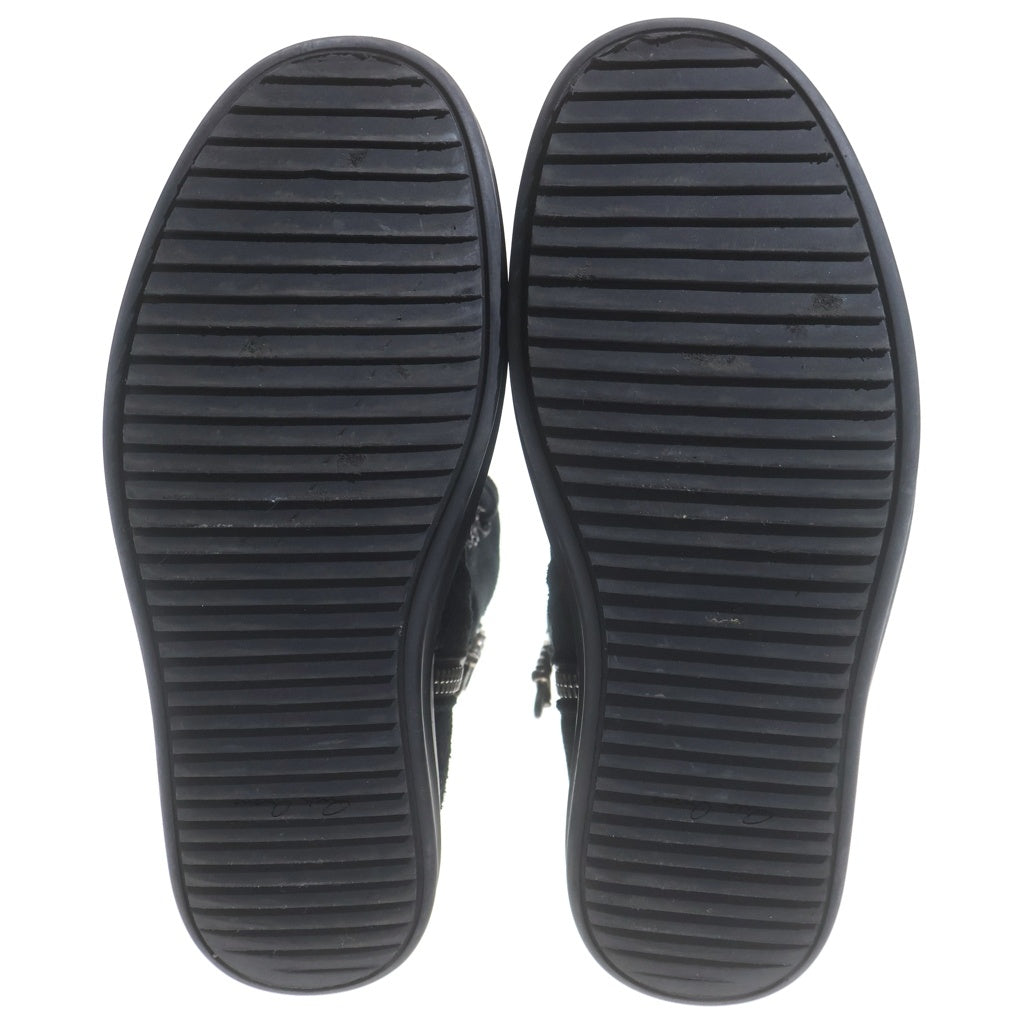 CHROME HEARTS(クロムハーツ) ×リックオウエンス Rick Owens GEOBASKET/ジオバスケット CHクロス装飾レザーハイカットスニーカー レディース