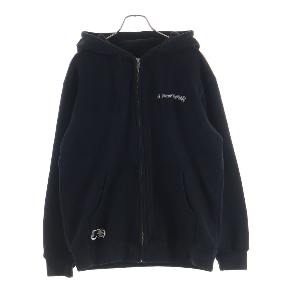 CHROME HEARTS(クロムハーツ) SWTSHIRT HD ZIP バックアーチロゴ 裏地サーマルジップパーカー