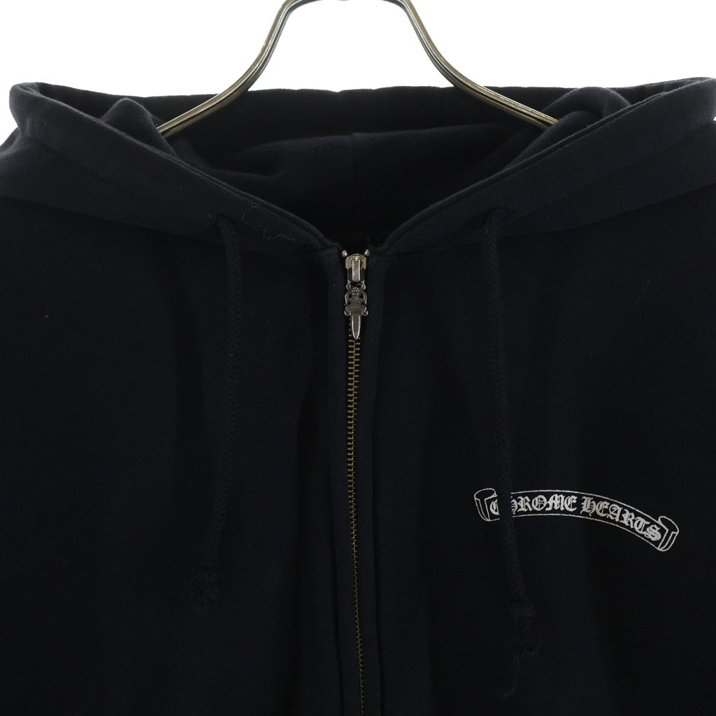 CHROME HEARTS(クロムハーツ) SWTSHIRT HD ZIP バックアーチロゴ 裏地サーマルジップパーカー