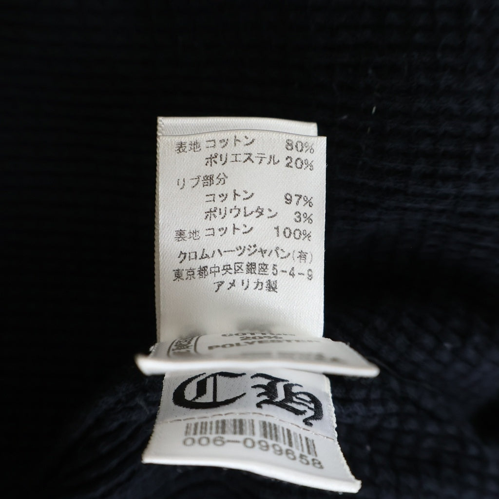 CHROME HEARTS(クロムハーツ) SWTSHIRT HD ZIP バックアーチロゴ 裏地サーマルジップパーカー