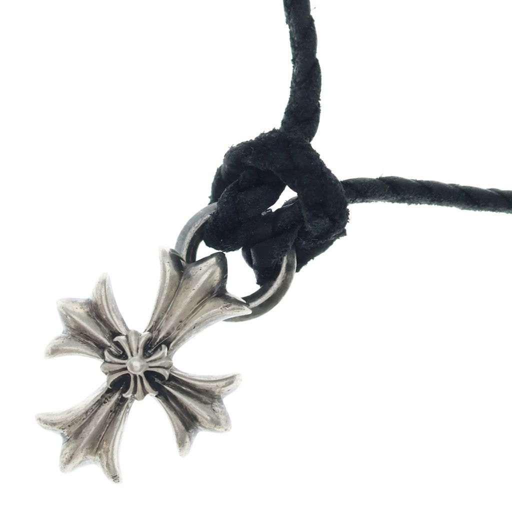 CHROME HEARTS(クロムハーツ) DBL CH PRS ダブル CHプラス ペンダントトップWレザーブレイド シルバー