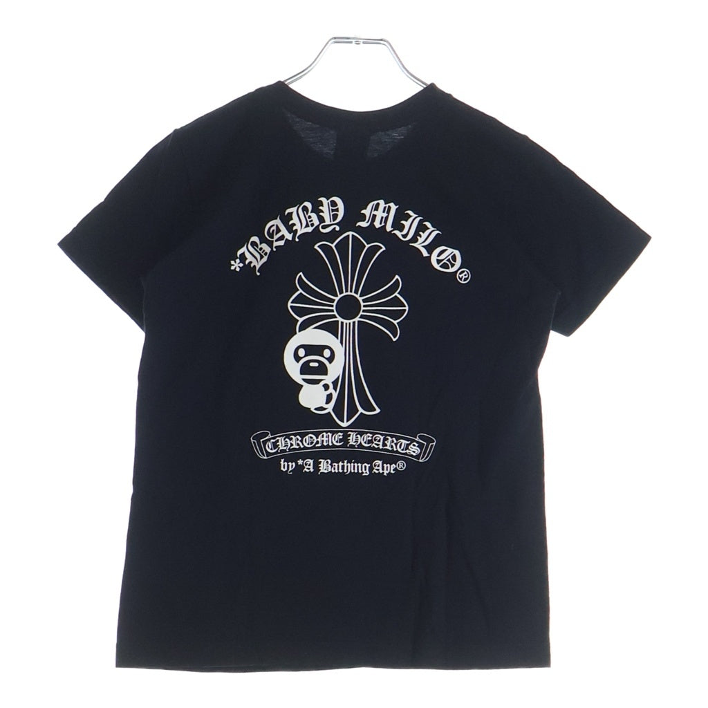 CHROME HEARTS(クロムハーツ) × A BATHING APE Baby Milo Horseshoe Tee ベイビーマイロ ホースシュー 半袖Tシャツ カットソー ブラック
