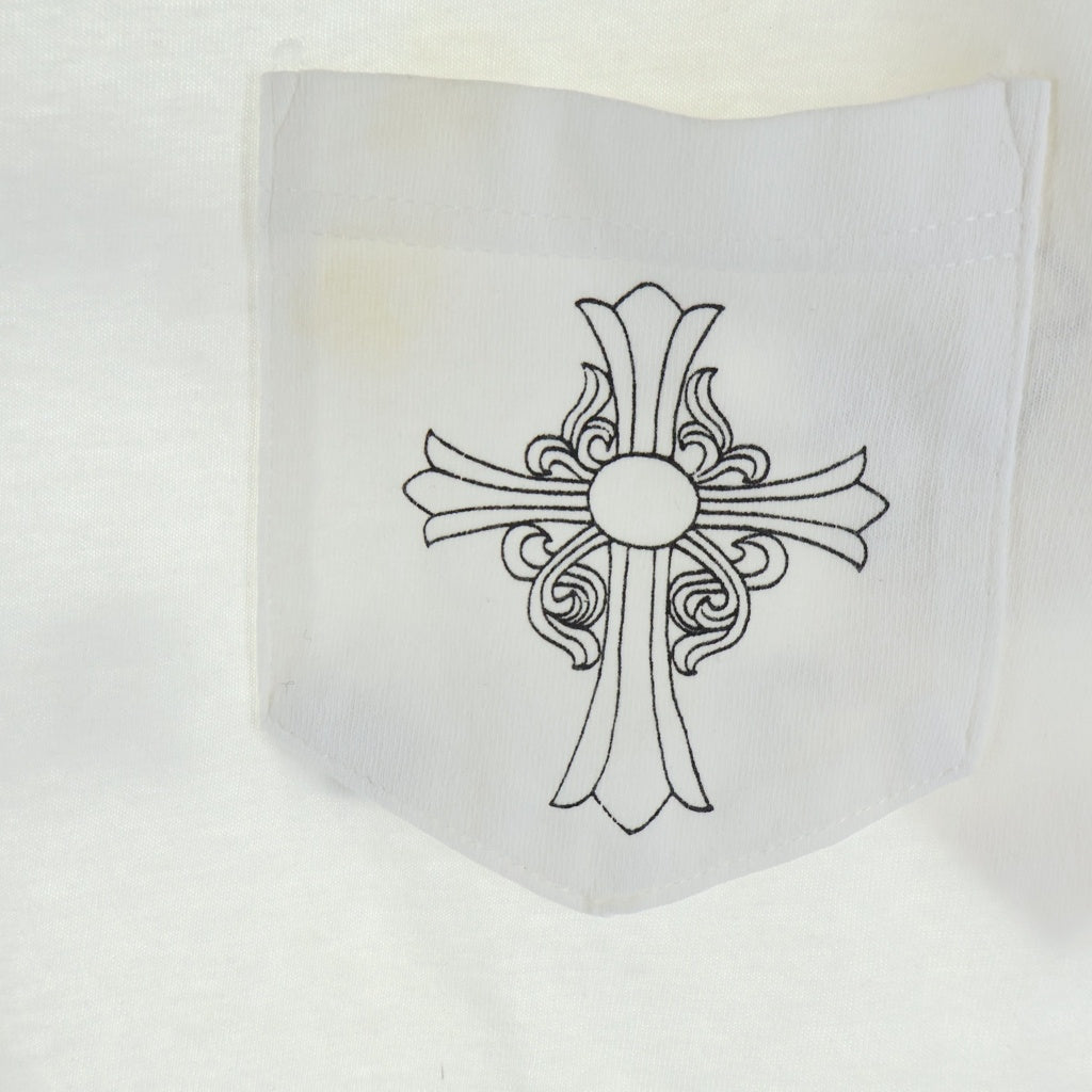 CHROME HEARTS(クロムハーツ) OLD S/S オールド 胸CHクロス ロサンゼルス限定 バックスクロールラベルプリント 半袖Tシャツ