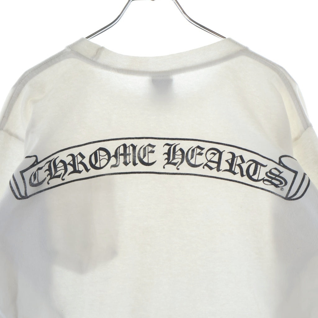 CHROME HEARTS(クロムハーツ) OLD L/S オールド 袖英字ロゴ バックスクロールラベルプリント 長袖Tシャツ