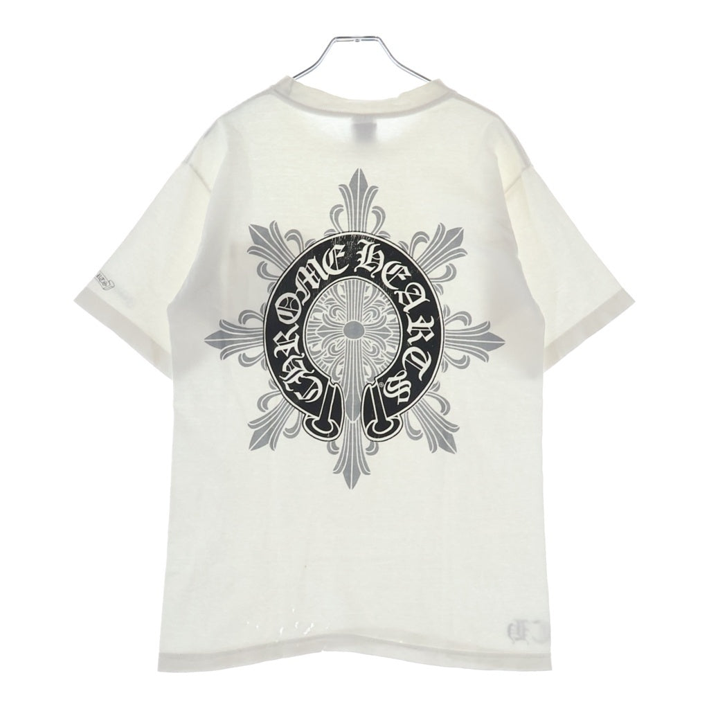 CHROME HEARTS(クロムハーツ) OLD S/S オールド バックフローラルクロス ホースシュープリント 半袖Tシャツ