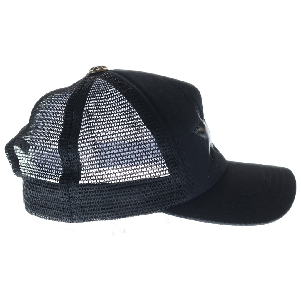 CHROME HEARTS(クロムハーツ) Trucker Cap 3 Stars スリースターレザースターパッチトラッカーメッシュキャップ