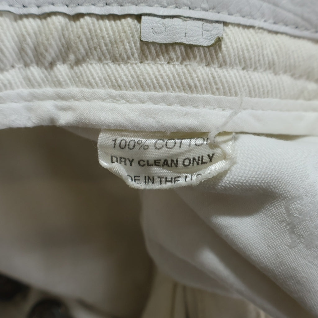 CHROME HEARTS(クロムハーツ) OLD JEAN SL FLEURKNEE フレアニーデニムパンツ ホワイト