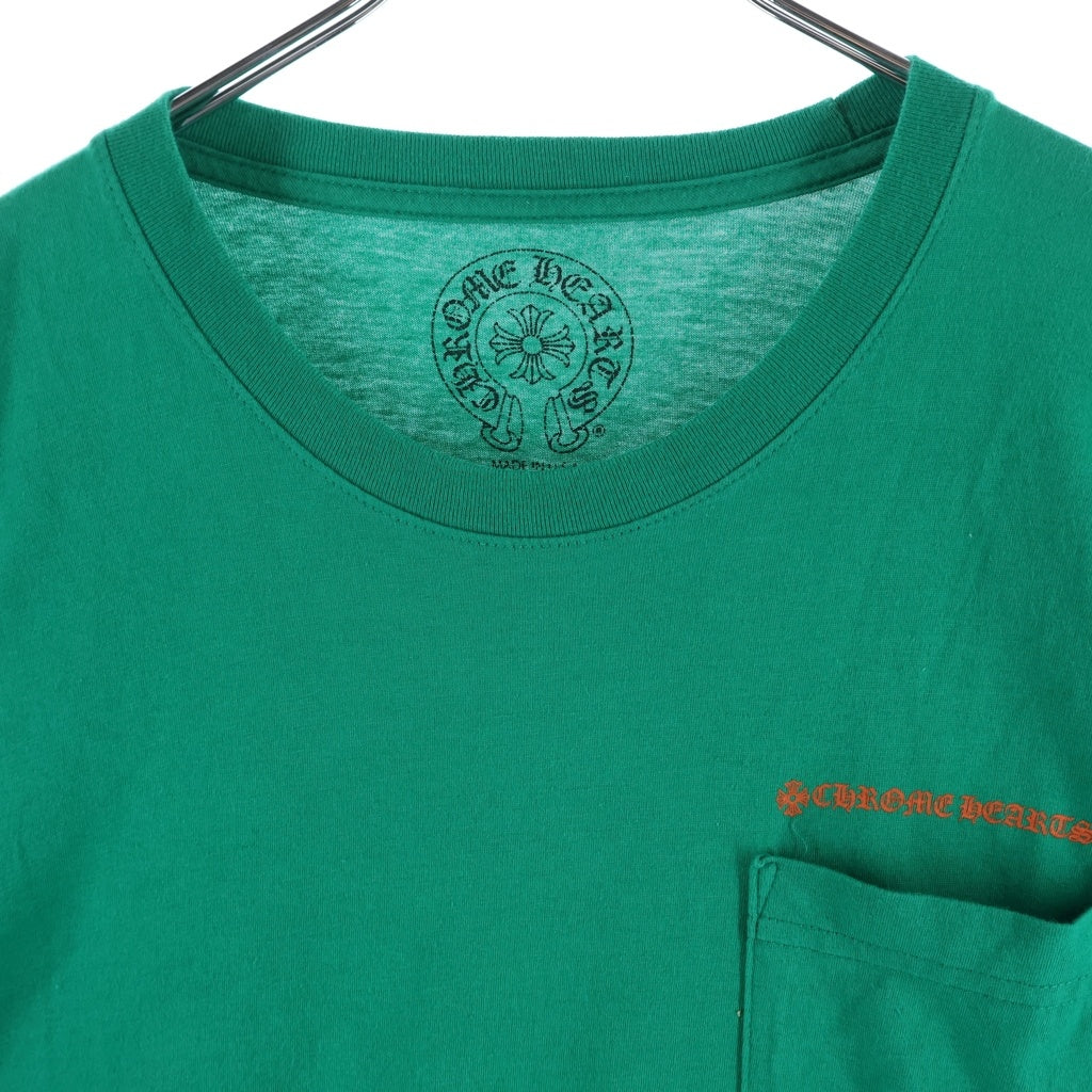 CHROME HEARTS(クロムハーツ) CH L/S 袖CHクロス バックホースシュープリント 長袖Tシャツ