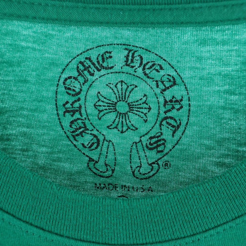 CHROME HEARTS(クロムハーツ) CH L/S 袖CHクロス バックホースシュープリント 長袖Tシャツ