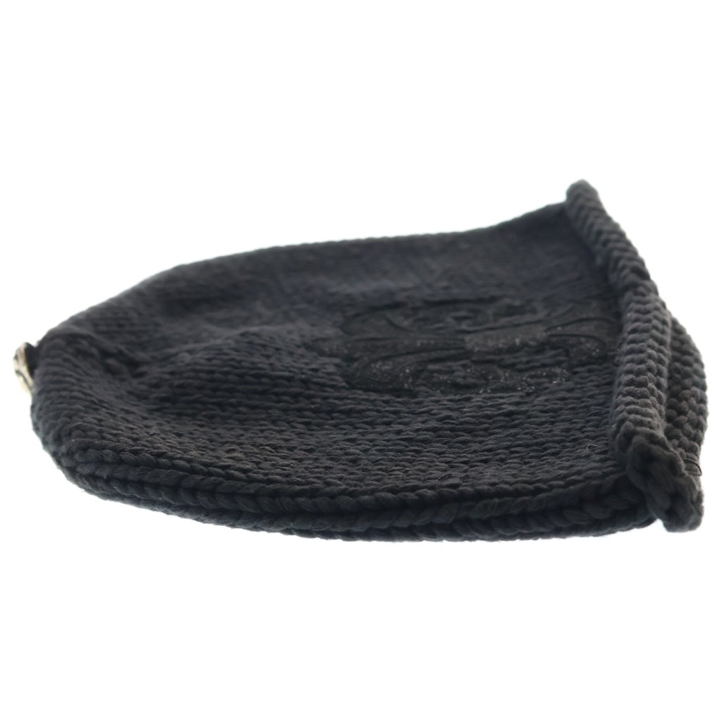 CHROME HEARTS(クロムハーツ) BEANIE CASH BS FLARE BSフレアパッチ ニットビーニー キャップ 帽子 ブラック